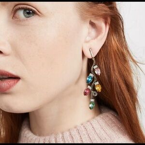 Colorful Christmas String Light Drop Earrings